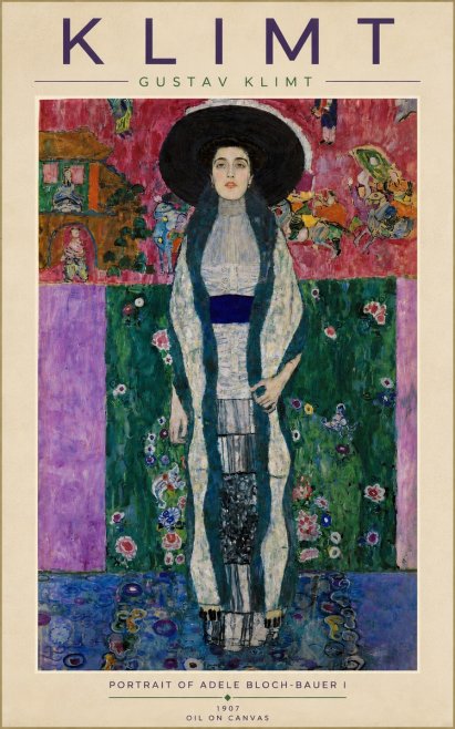 Klimt Portrait of Adele Bloch-bauer I No5 - Plakat