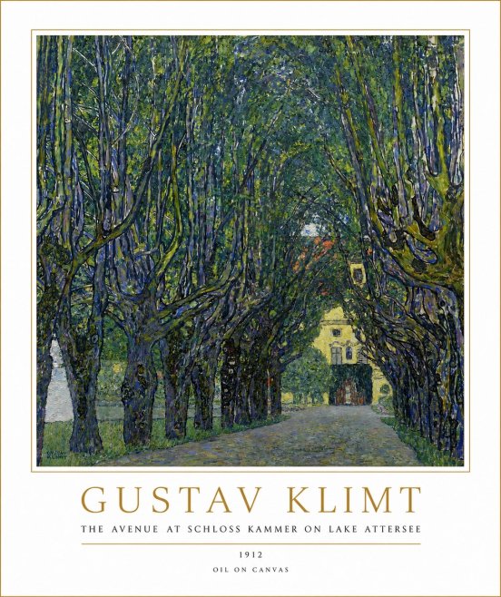 Klimt The Avenue at Schloss Kammer on Lake Attersee No2 - Plakat