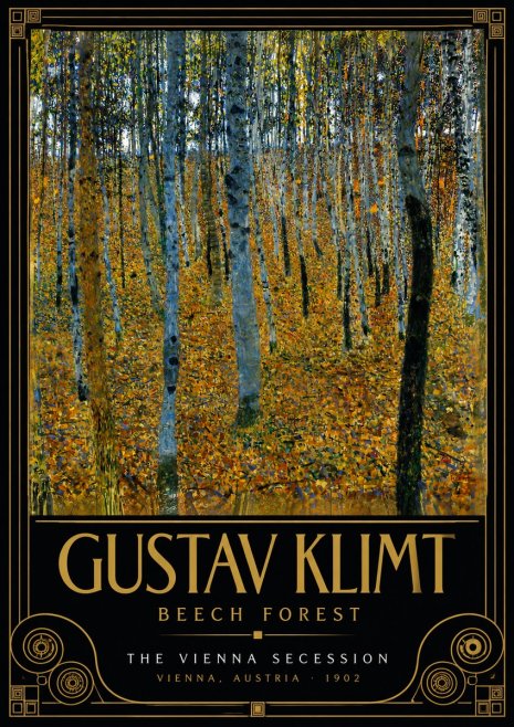 Klimt Beech Forest No5 - Plakat
