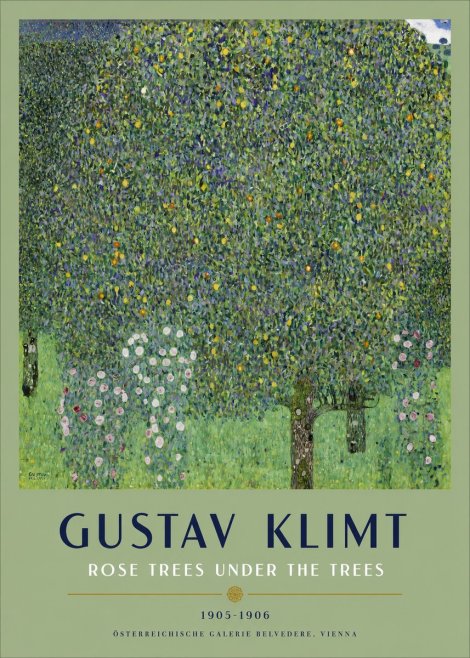 Klimt Rose Trees Under the Trees No2 - Plakat