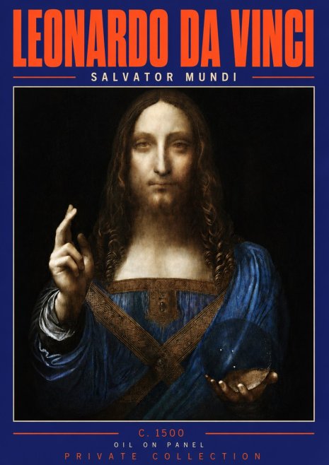 Leonardo da Vinci Salvator Mundi No4 - Plakat