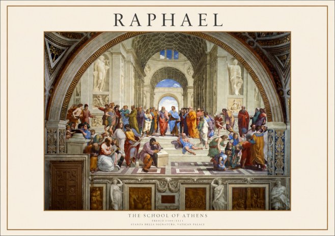 Raphael The School of Athens No1 - Plakat