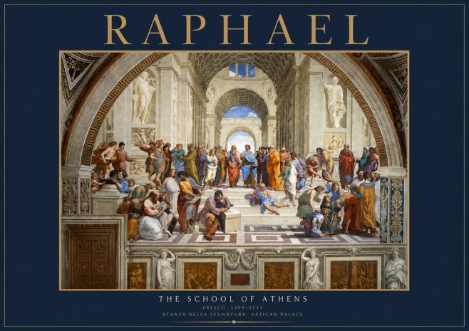 Raphael The School of Athens No2 - Plakat