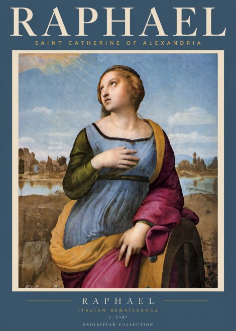 Raphael Saint Catherine of Alexandria No2 - Plakat