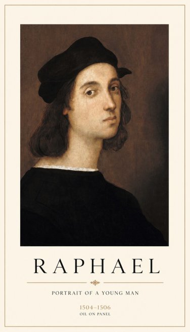 Raphael Portrait of a Young Man No1 - Plakat