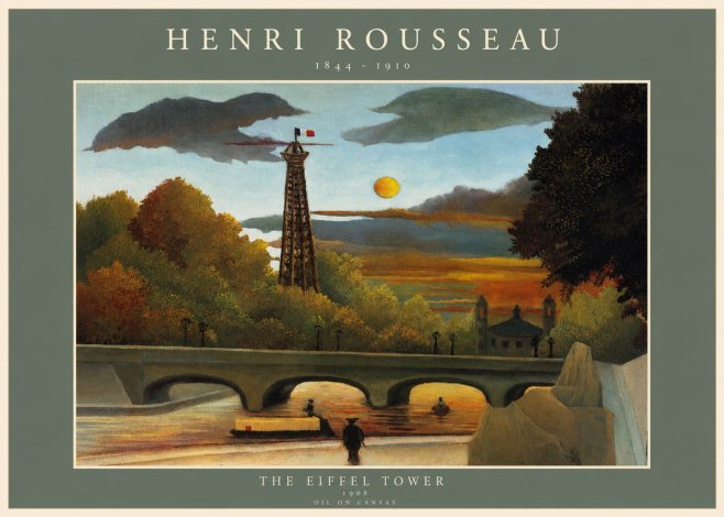 Rousseau The Eiffel Tower No2 - Plakat