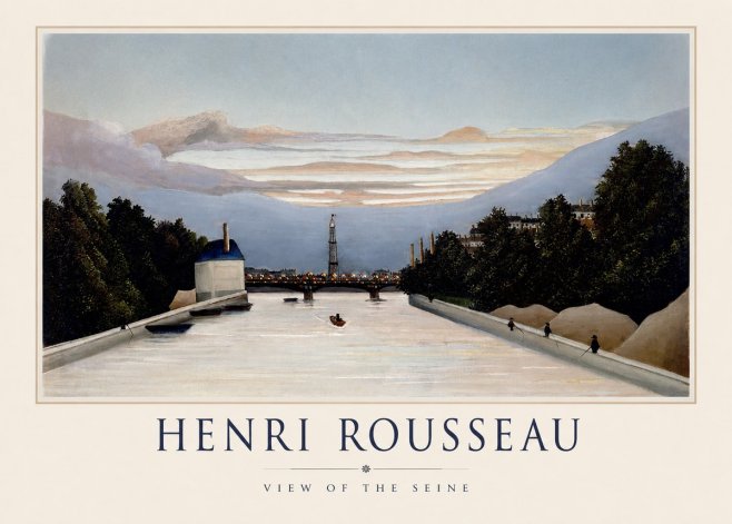 Rousseau View of the Seine No1 - Plakat