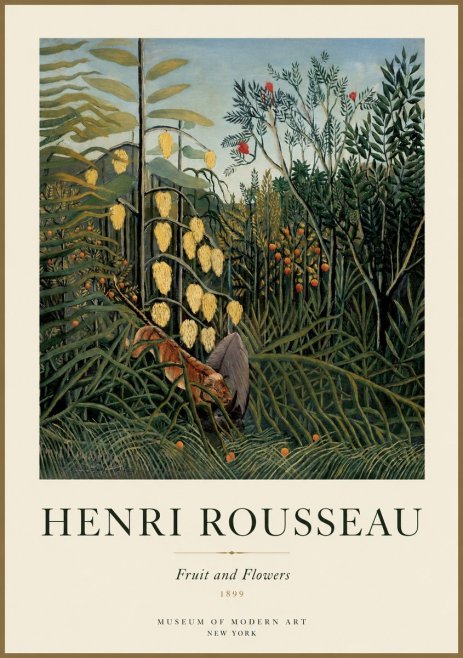 Rousseau Fruit and Flowers No1 - Plakat