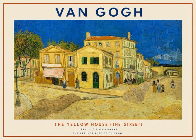 Van Gogh The Yellow House (the Street) No2 - Plakat