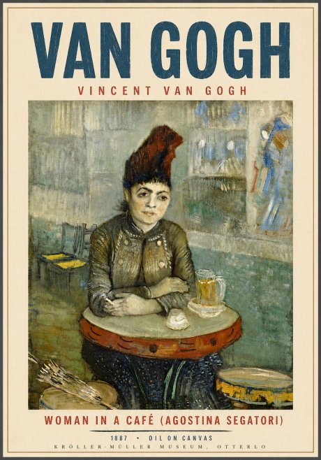 Van Gogh Woman in a Café (Agostina Segatori) No6 - Plakat