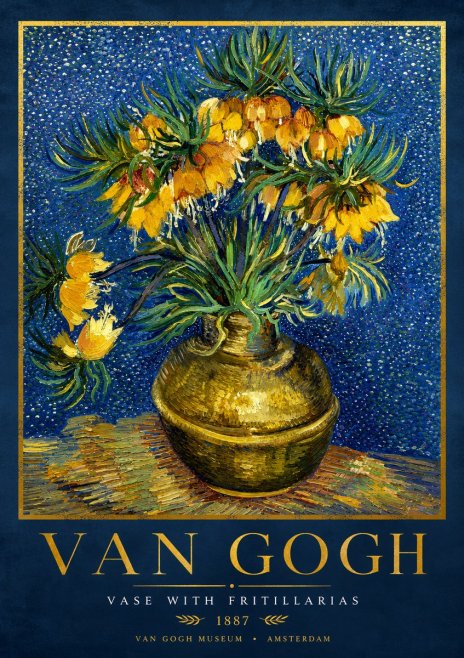 Van Gogh Vase with Fritillarias No2 - Plakat