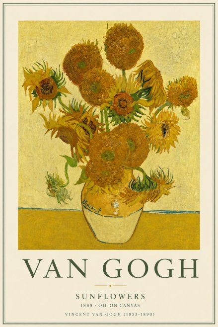 Van Gogh Sunflowers II No2 - Plakat