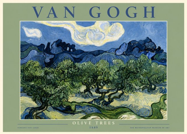 Van Gogh Olive Trees No5 - Plakat