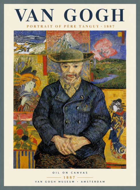 Van Gogh Portrait of Père Tanguy I No6 - Plakat