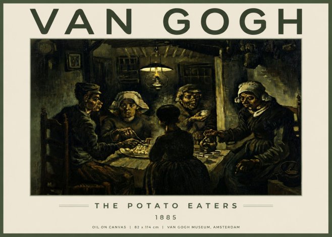 Van Gogh The Potato Eaters II No3 - Plakat