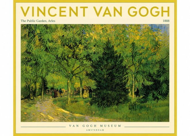 Van Gogh The Public Garden, Arles No4 - Plakat