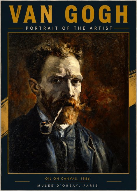 Van Gogh Portrait of the Artist I No3 - Plakat