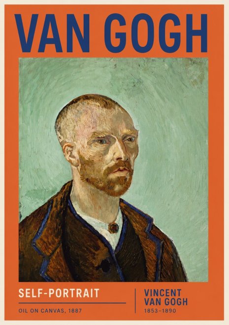 Van Gogh Self-portrait III No6 - Plakat