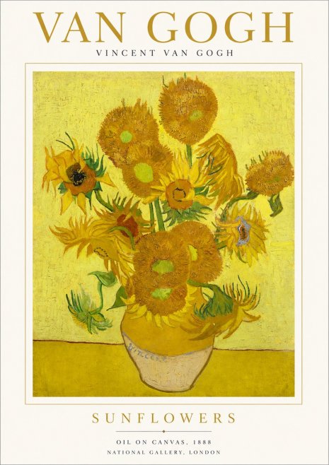 Van Gogh Sunflowers III No1 - Plakat