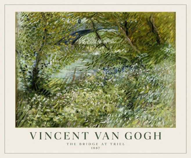 Van Gogh The Bridge at Triel No1 - Plakat