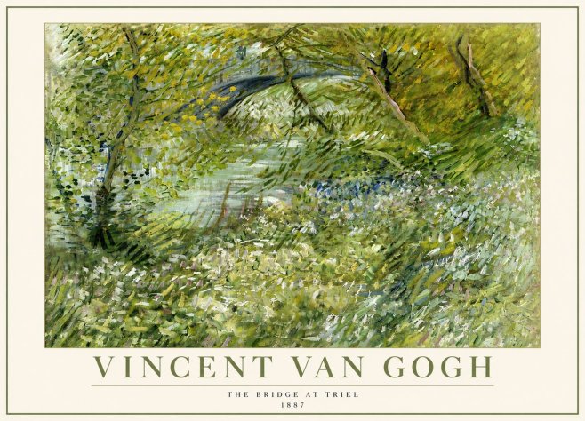 Van Gogh The Bridge at Triel No5 - Plakat