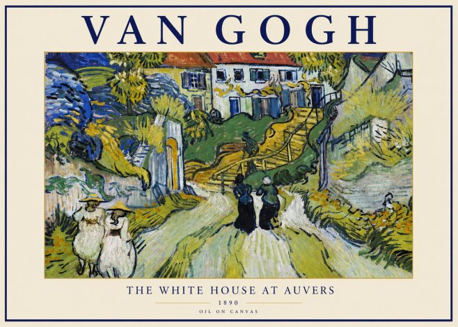 Van Gogh The White House at Auvers No3 - Plakat
