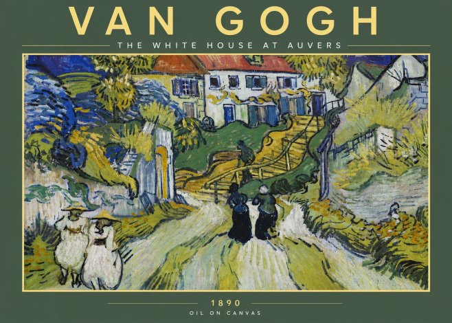Van Gogh The White House at Auvers No4 - Plakat