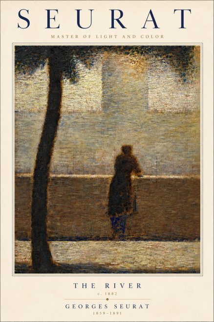 Seurat The River No6 - Plakat