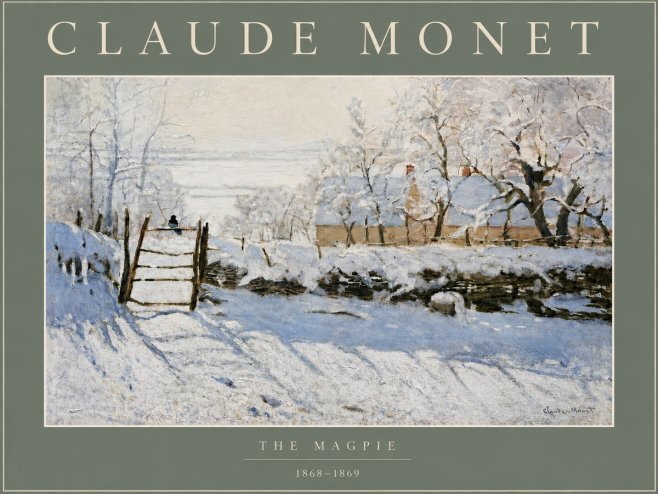 Monet The Magpie No4 - Plakat