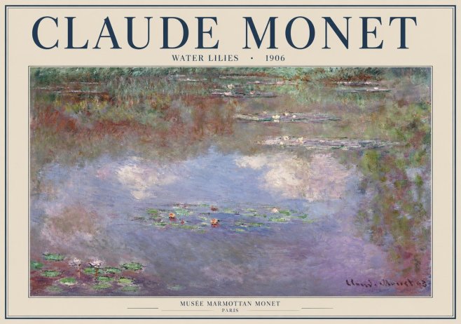 Monet Water Lilies VI No1 - Plakat