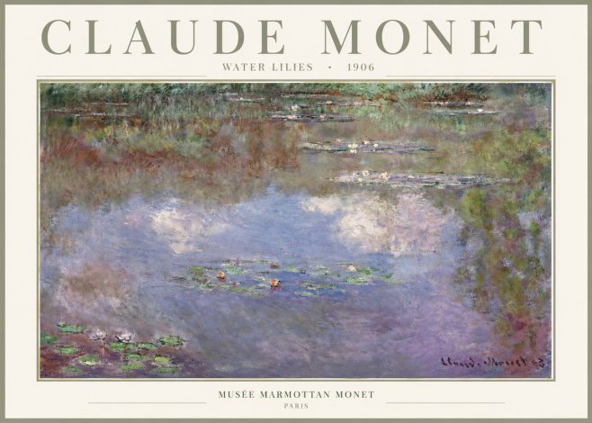 Monet Water Lilies VI No3 - Plakat