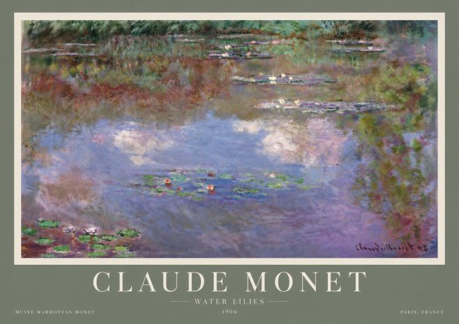Monet Water Lilies VI No5 - Plakat