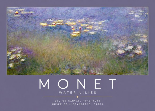 Monet Water Lilies VII No2 - Plakat