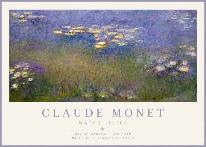 Monet Water Lilies VII No4 - Plakat