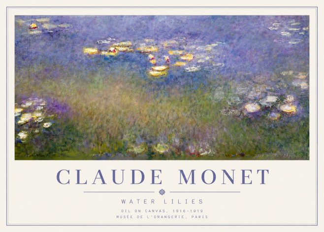 Monet Water Lilies VII No5 - Plakat