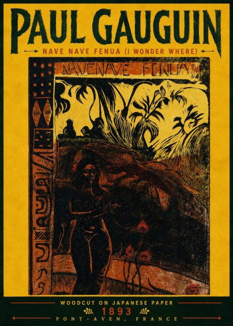 Paul Gauguin Nave Nave Fenua (I Wonder Where) No6 - Plakat