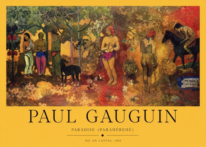 Paul Gauguin Paradise (Parahéréhé) No1 - Plakat