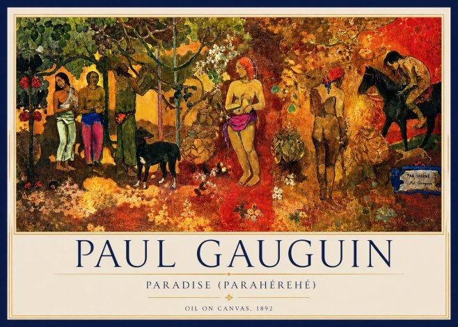 Paul Gauguin Paradise (Parahéréhé) No3 - Plakat