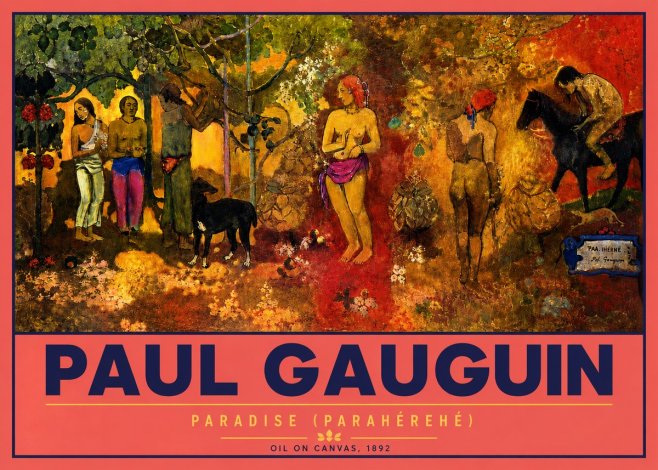 Paul Gauguin Paradise (Parahéréhé) No4 - Plakat