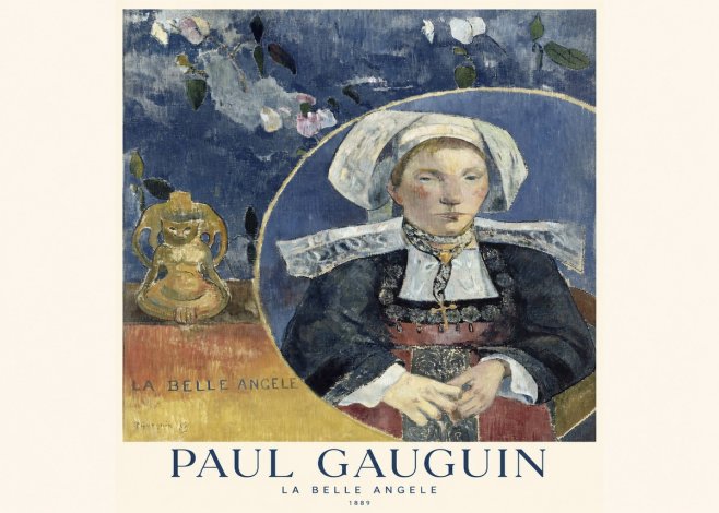 Paul Gauguin La Belle Angele No1 - Plakat