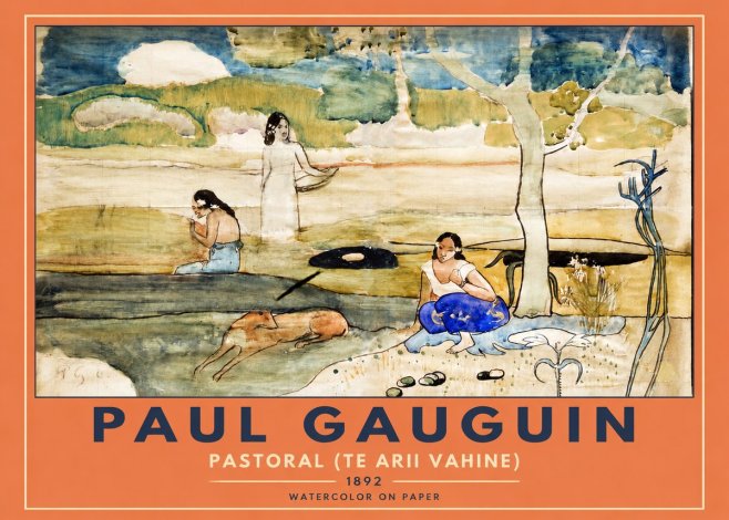 Paul Gauguin Pastoral (Te Arii Vahine) No2 - Plakat