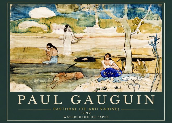 Paul Gauguin Pastoral (Te Arii Vahine) No3 - Plakat