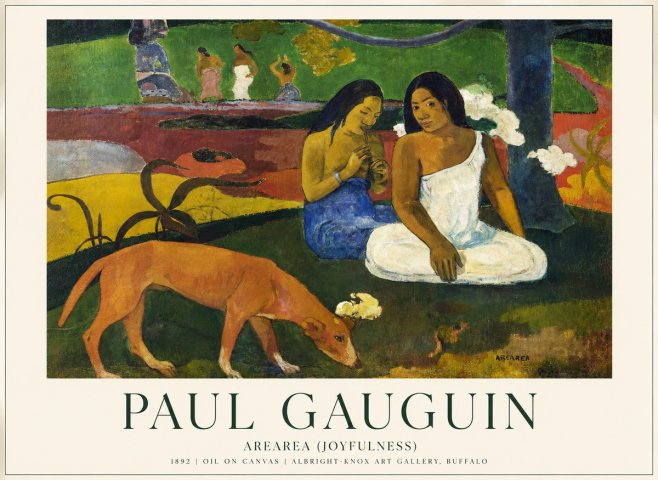 Paul Gauguin Arearea (Joyfulness) No1 - Plakat