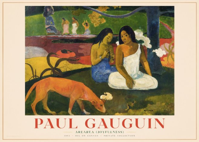 Paul Gauguin Arearea (Joyfulness) No5 - Plakat