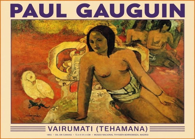 Paul Gauguin Vairumati (Tehamana) No3 - Plakat
