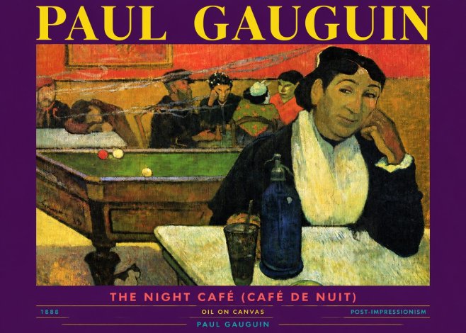 Paul Gauguin The Night Café (Café De Nuit) No3 - Plakat