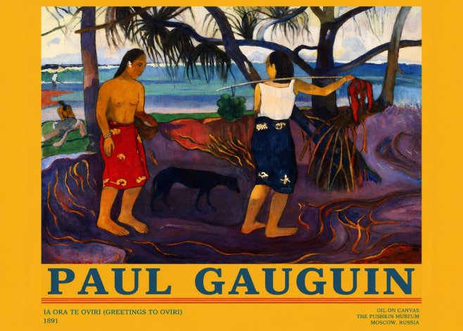 Paul Gauguin Ia Ora Na Te Ovari (I Raro Te Oviri) No3 - Plakat