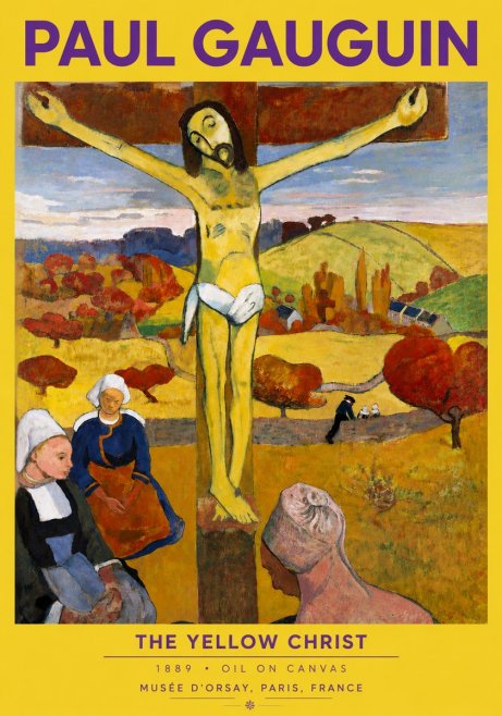 Paul Gauguin The Yellow Christ No4 - Plakat