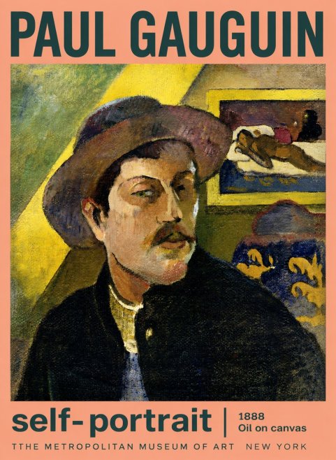 Paul Gauguin Self-portrait II No3 - Plakat