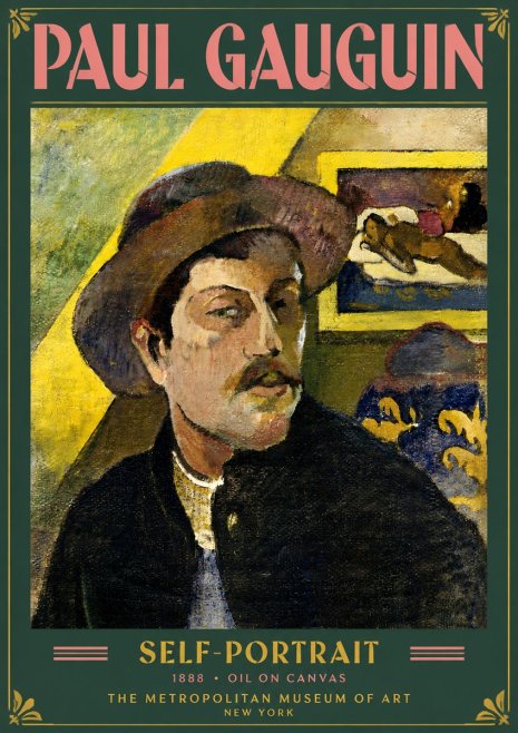 Paul Gauguin Self-portrait II No5 - Plakat